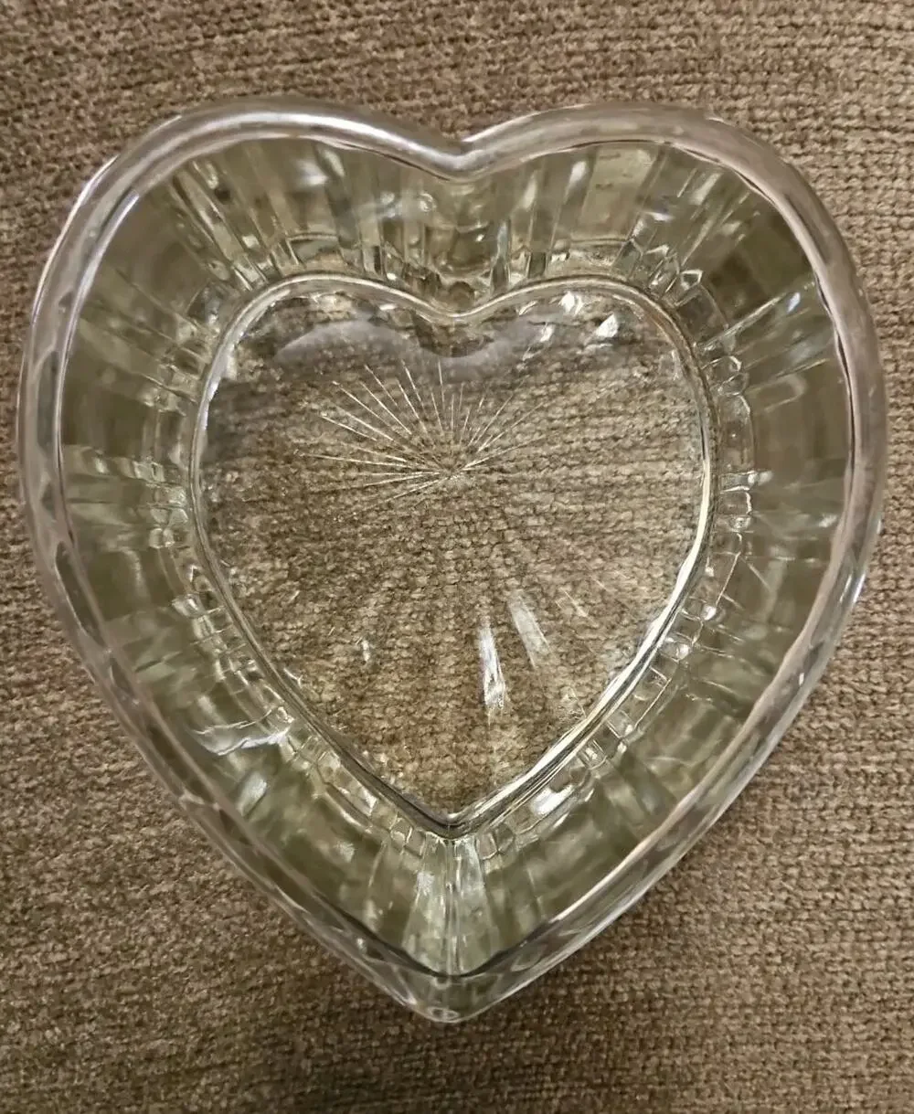 Waterford Crystal Vintage Heart-Shaped Ring Dish